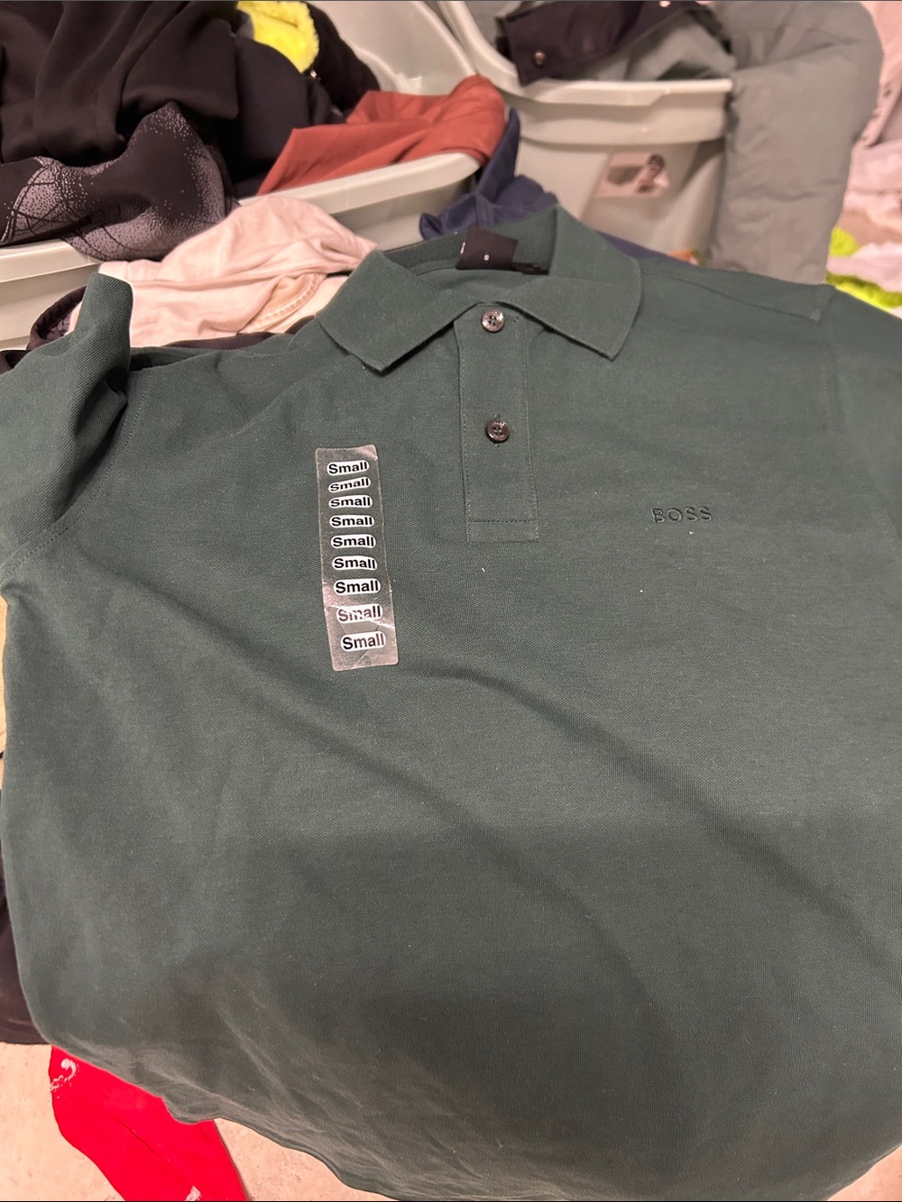 BOSS Men's Polo in Forest Green